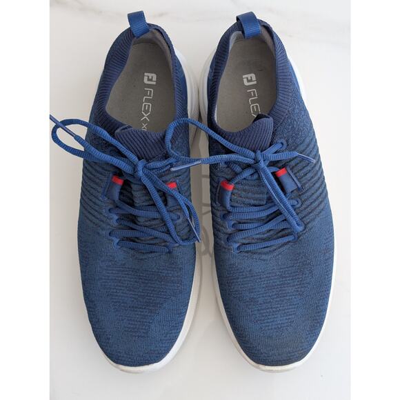 FootJoy Flex XP Blue Knit Spikeless Golf Shoes Men’s 9.5 Waterproof main image 5